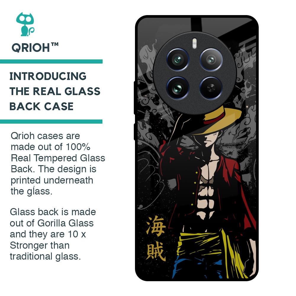 Dark Luffy Glass Case for Realme 12 Pro 5G
