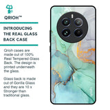 Green Marble Glass Case for Realme 12 Pro 5G