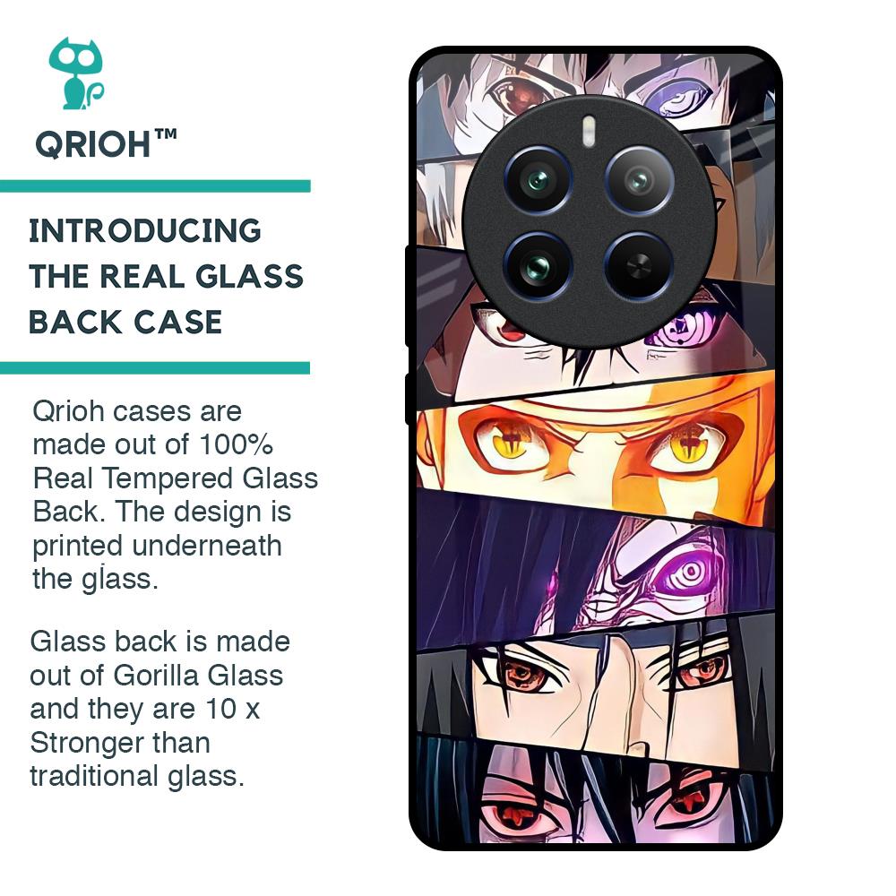 Anime Eyes Glass Case for Realme 12 Pro 5G