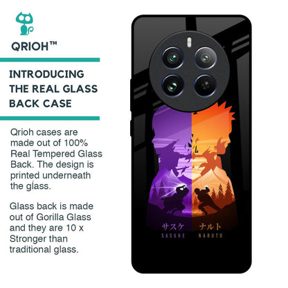 Minimalist Anime Glass Case for Realme 12 Pro 5G