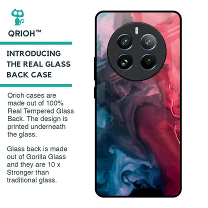 Blue & Red Smoke Glass Case for Realme 12 Pro 5G
