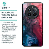 Blue & Red Smoke Glass Case for Realme 12 Pro 5G