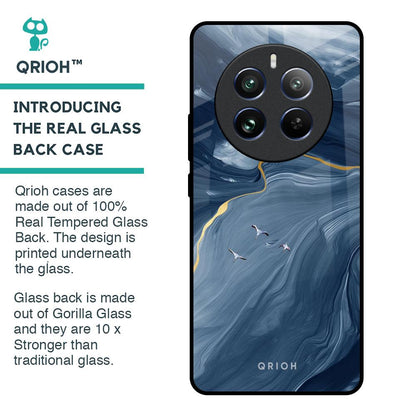 Deep Ocean Marble Glass Case for Realme 12 Pro 5G