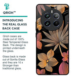 Lines Pattern Flowers Glass Case for Realme 12 Pro 5G