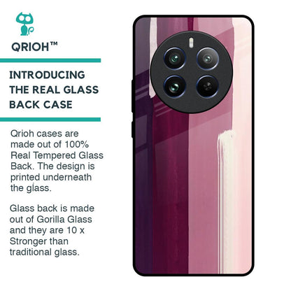 Brush Stroke Art Glass Case for Realme 12 Pro 5G