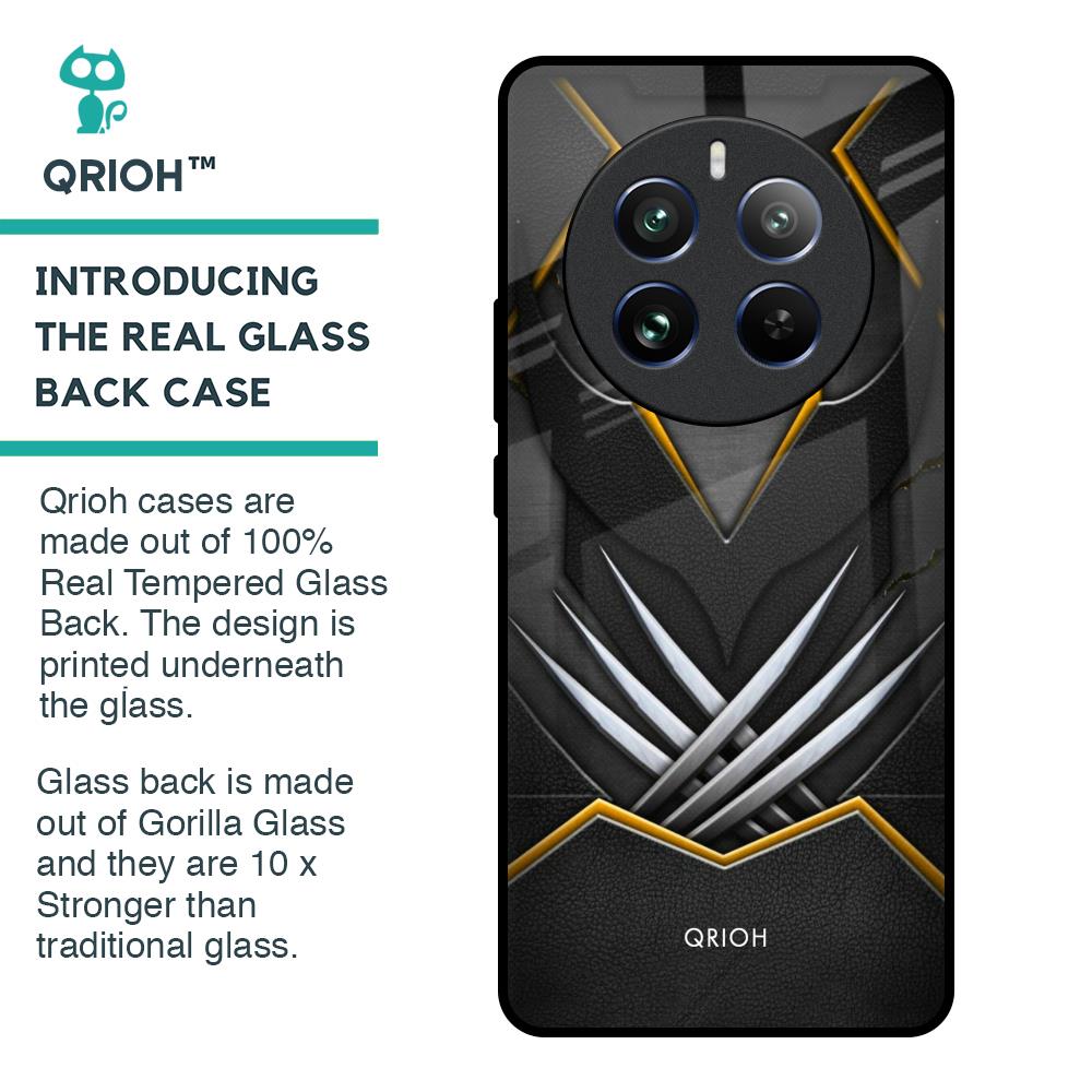 Black Warrior Glass Case for Realme 12 Pro 5G