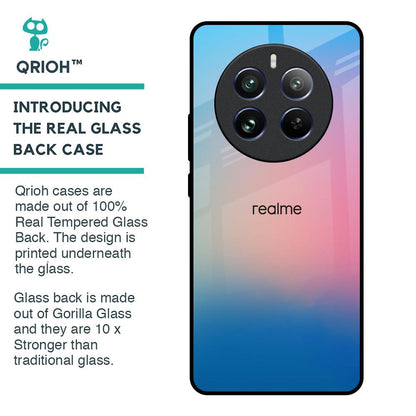 Blue & Pink Ombre Glass case for Realme 12 Pro 5G
