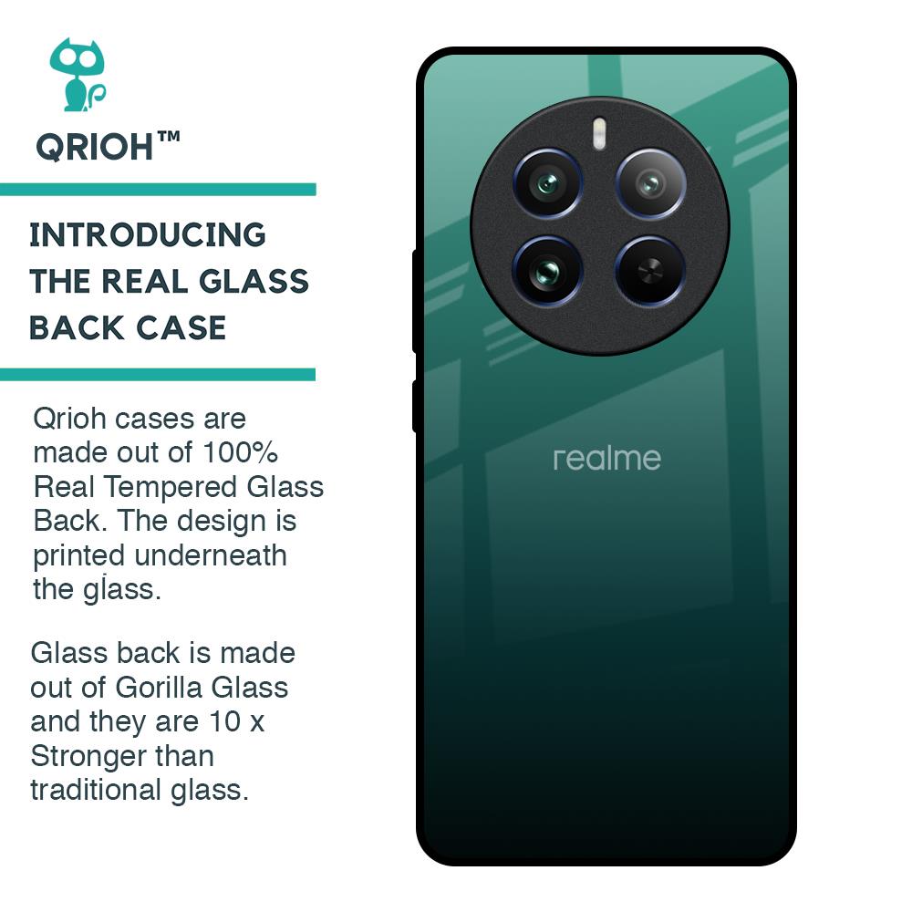 Palm Green Glass Case For Realme 12 Pro 5G
