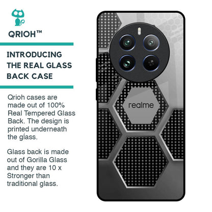 Hexagon Style Glass Case For Realme 12 Pro 5G