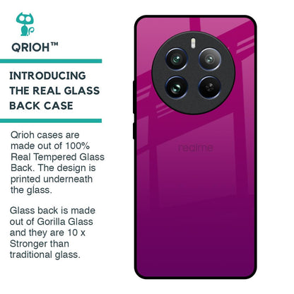 Magenta Gradient Glass Case For Realme 12 Pro 5G