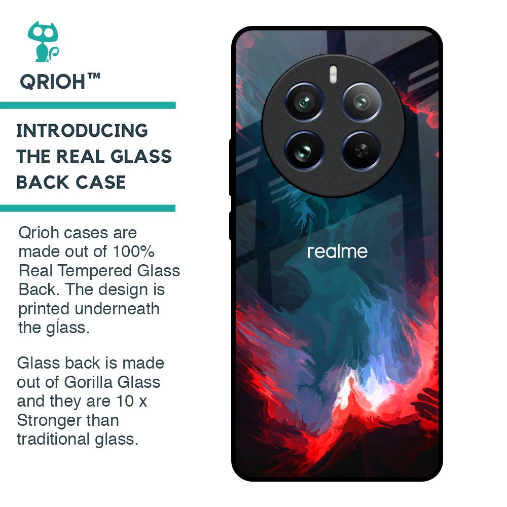 Brush Art Glass Case For Realme 12 Pro 5G