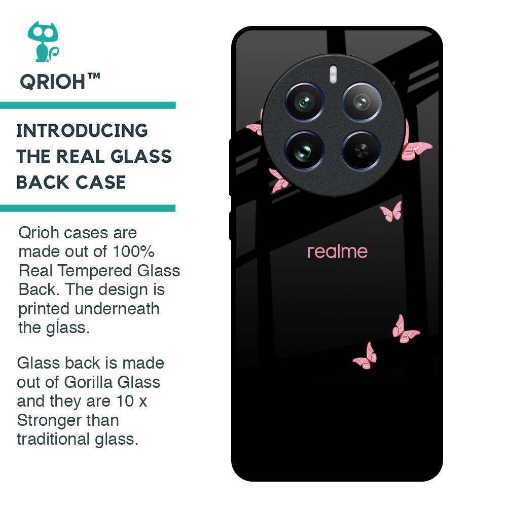 Fly Butterfly Glass Case for Realme 12 Pro 5G