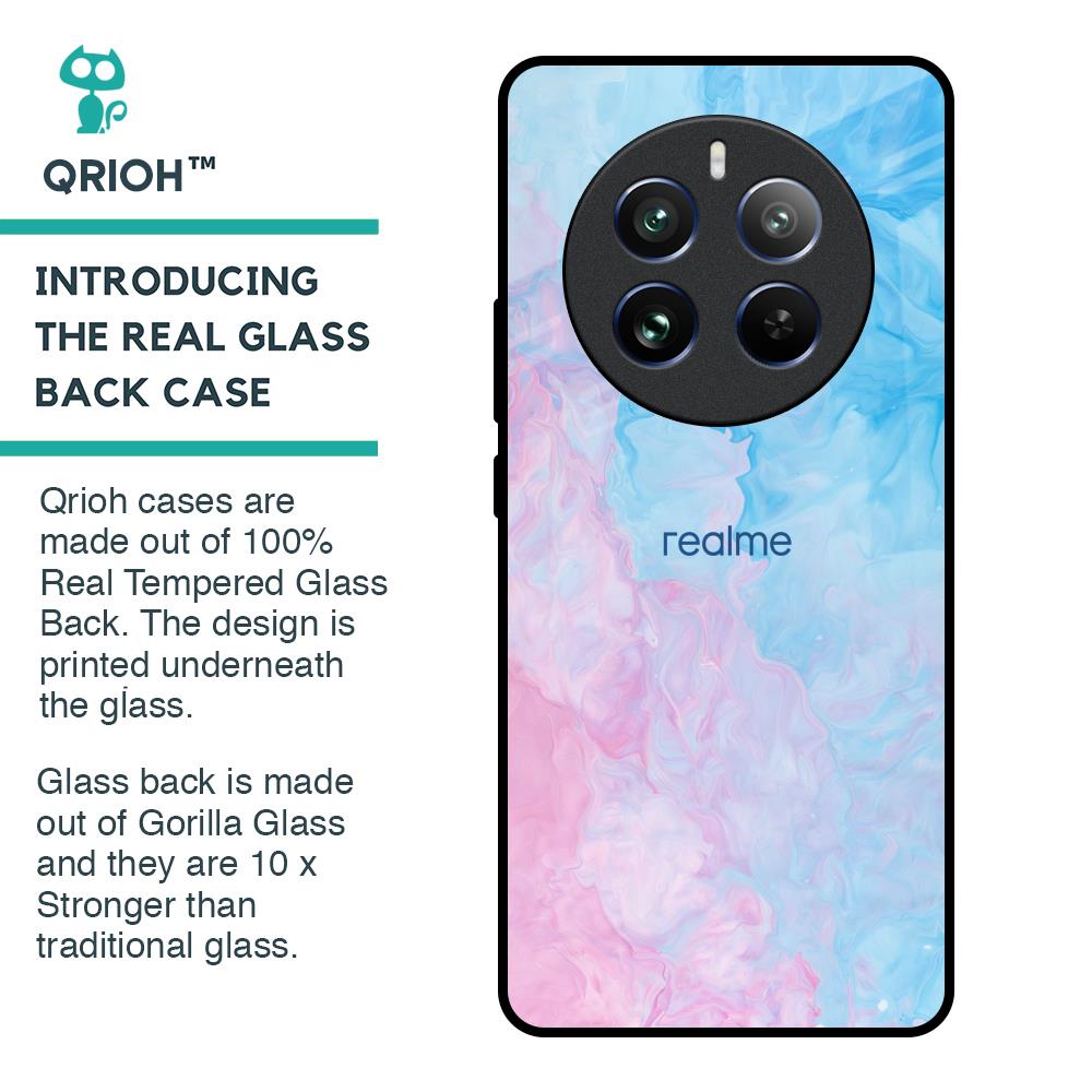 Mixed Watercolor Glass Case for Realme 12 Pro 5G