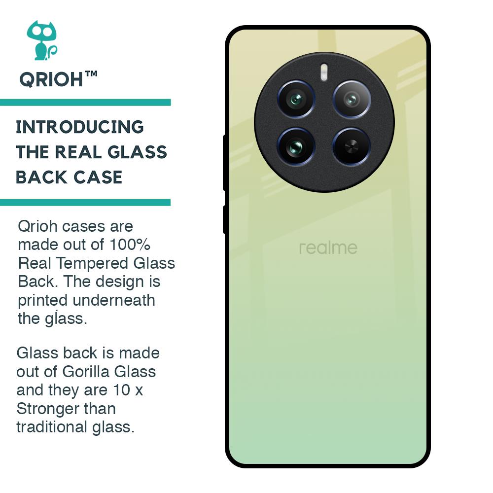 Mint Green Gradient Glass Case for Realme 12 Pro 5G