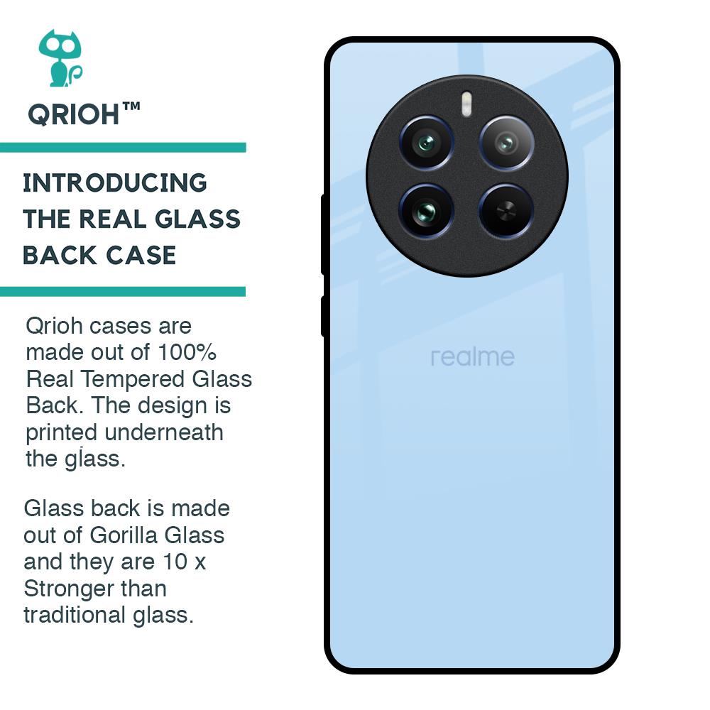 Pastel Sky Blue Glass Case for Realme 12 Pro 5G
