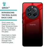 Maroon Faded Glass Case for Realme 12 Pro 5G