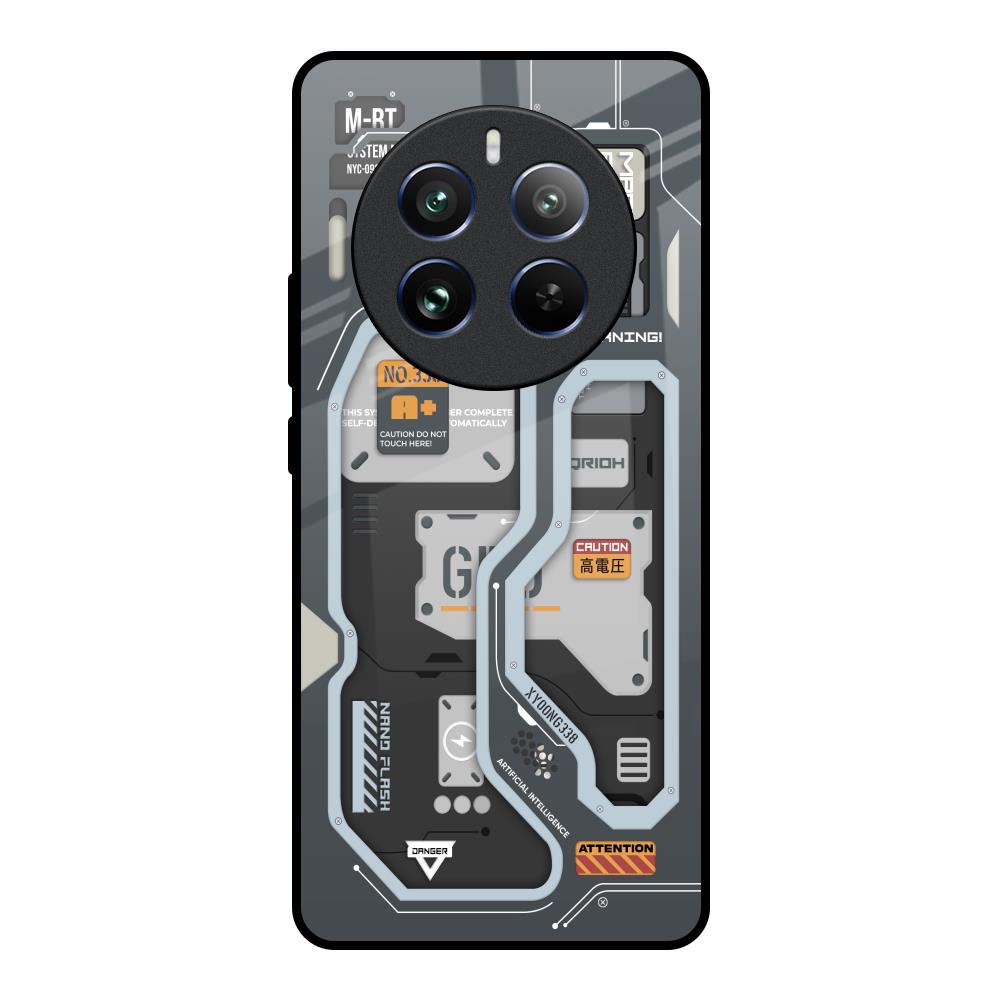 Retro Futuristic Realme 12 Pro Plus 5G Glass Back Cover Online