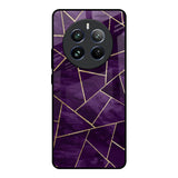 Geometric Purple Realme 12 Pro Plus 5G Glass Back Cover Online