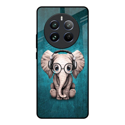 Adorable Baby Elephant Realme 12 Pro Plus 5G Glass Back Cover Online