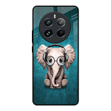 Adorable Baby Elephant Realme 12 Pro Plus 5G Glass Back Cover Online