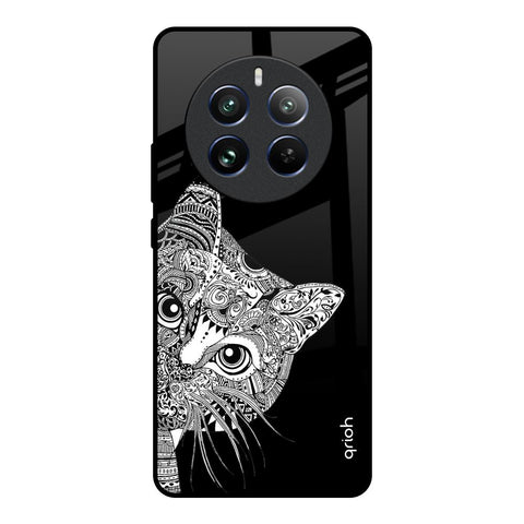 Kitten Mandala Realme 12 Pro Plus 5G Glass Back Cover Online