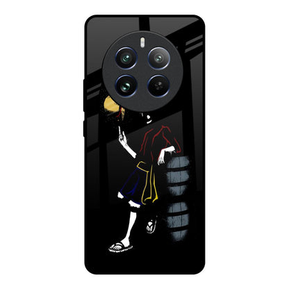 Luffy Line Art Realme 12 Pro Plus 5G Glass Back Cover Online