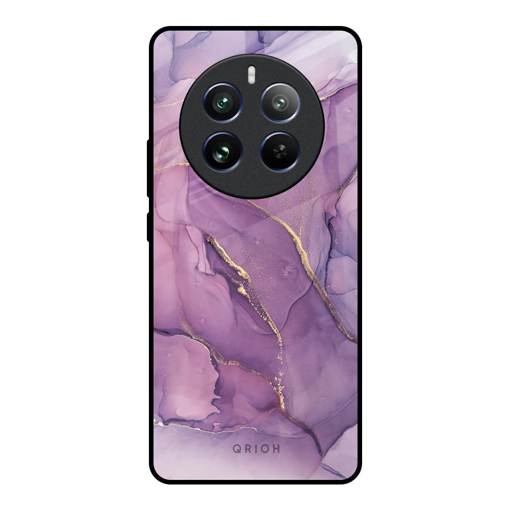Purple Gold Marble Realme 12 Pro Plus 5G Glass Back Cover Online