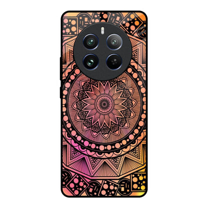 Floral Mandala Realme 12 Pro Plus 5G Glass Back Cover Online