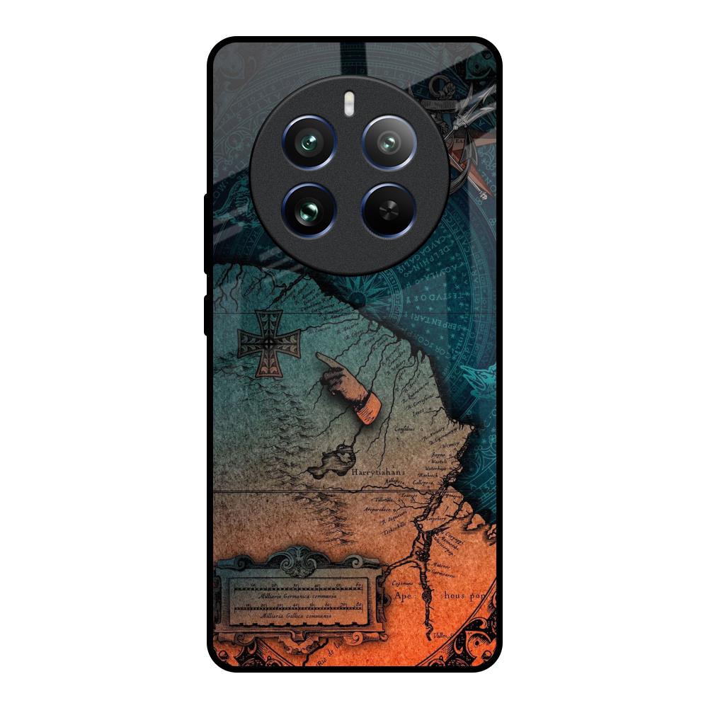 Geographical Map Realme 12 Pro Plus 5G Glass Back Cover Online