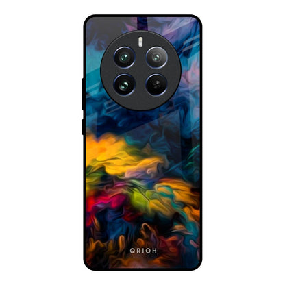 Multicolor Oil Painting Realme 12 Pro Plus 5G Glass Back Cover Online