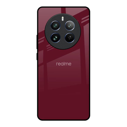Classic Burgundy Realme 12 Pro Plus 5G Glass Back Cover Online