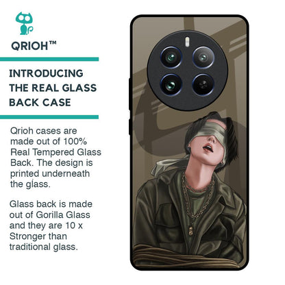 Blind Fold Glass Case for Realme 12 Pro Plus 5G
