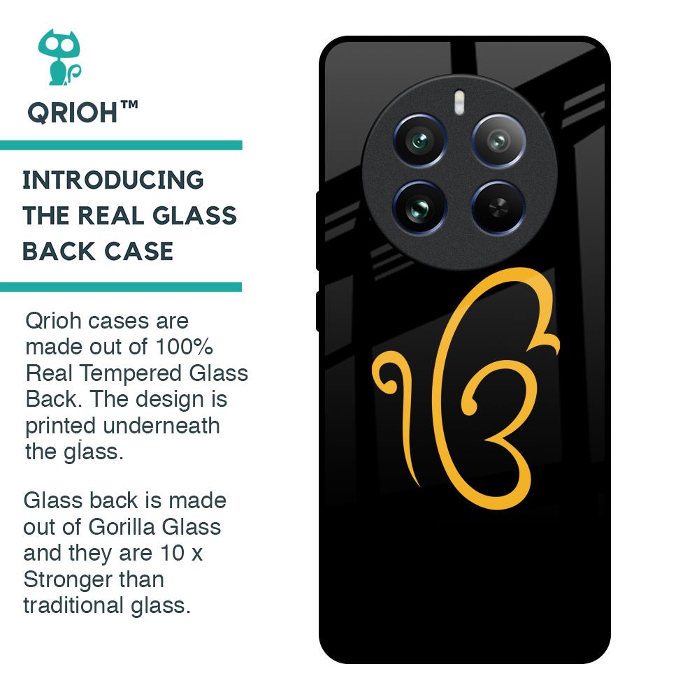 Luxury Fashion Initial Glass Case for Realme 12 Pro Plus 5G