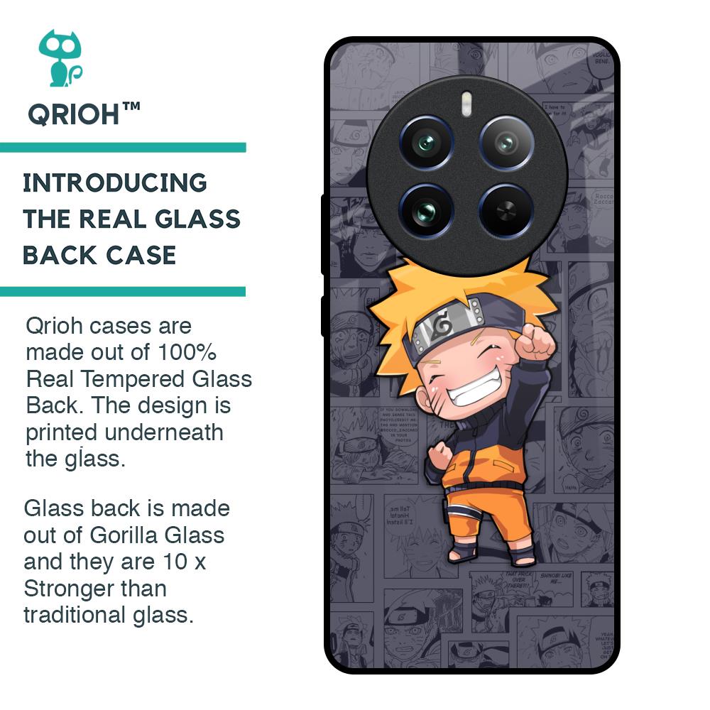 Orange Chubby Glass Case for Realme 12 Pro Plus 5G
