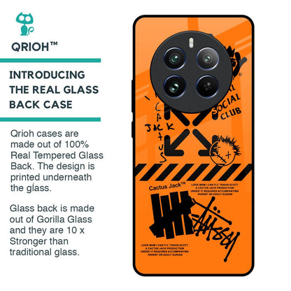 Anti Social Club Glass Case for Realme 12 Pro Plus 5G