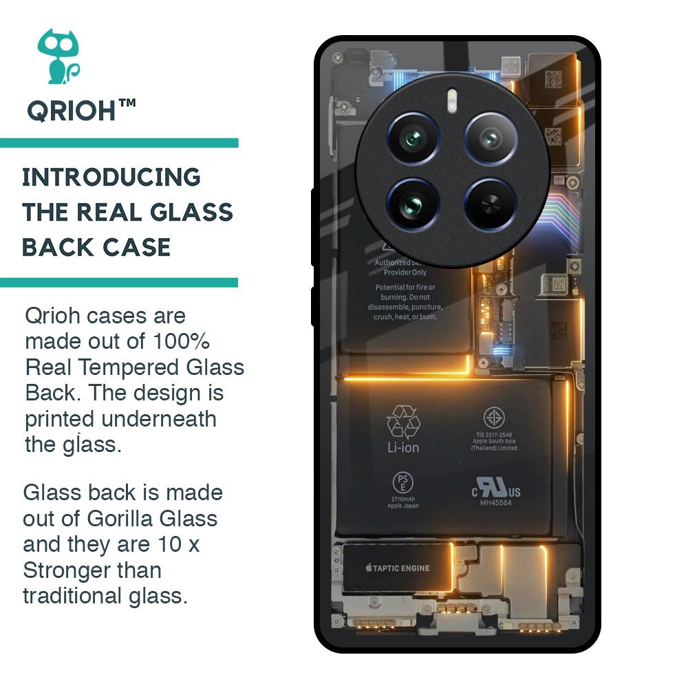 Glow Up Skeleton Glass Case for Realme 12 Pro Plus 5G