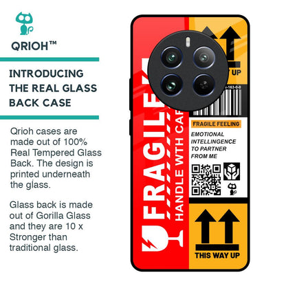 Handle With Care Glass Case for Realme 12 Pro Plus 5G