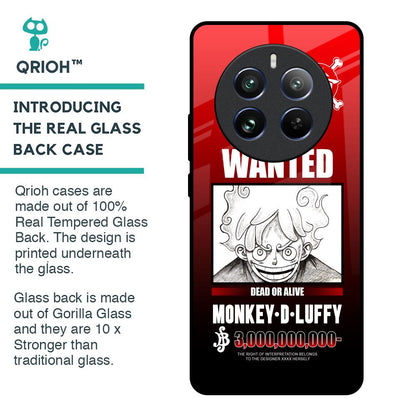 Luffy Wanted Glass Case for Realme 12 Pro Plus 5G
