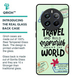 Travel Stamps Glass Case for Realme 12 Pro Plus 5G