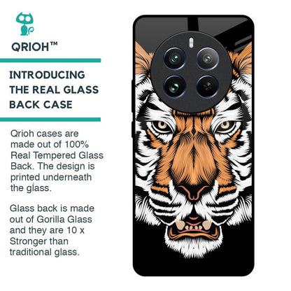 Angry Tiger Glass Case For Realme 12 Pro Plus 5G