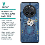 Kitty In Pocket Glass Case For Realme 12 Pro Plus 5G