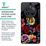 Floral Decorative Glass Case For Realme 12 Pro Plus 5G