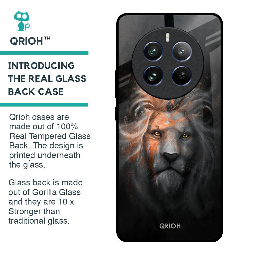 Devil Lion Glass Case for Realme 12 Pro Plus 5G