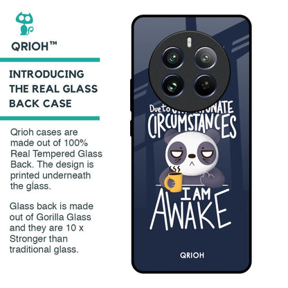 Struggling Panda Glass Case for Realme 12 Pro Plus 5G