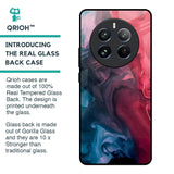 Blue & Red Smoke Glass Case for Realme 12 Pro Plus 5G