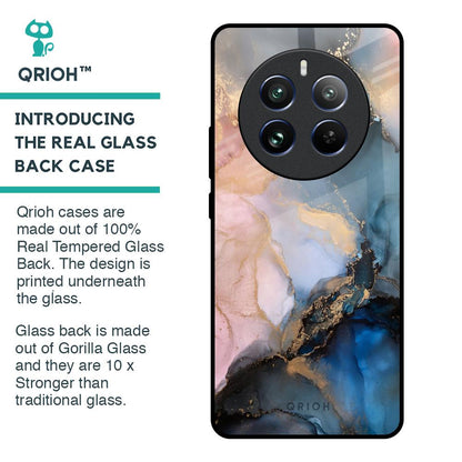 Marble Ink Abstract Glass Case for Realme 12 Pro Plus 5G