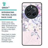 Elegant Floral Glass Case for Realme 12 Pro Plus 5G