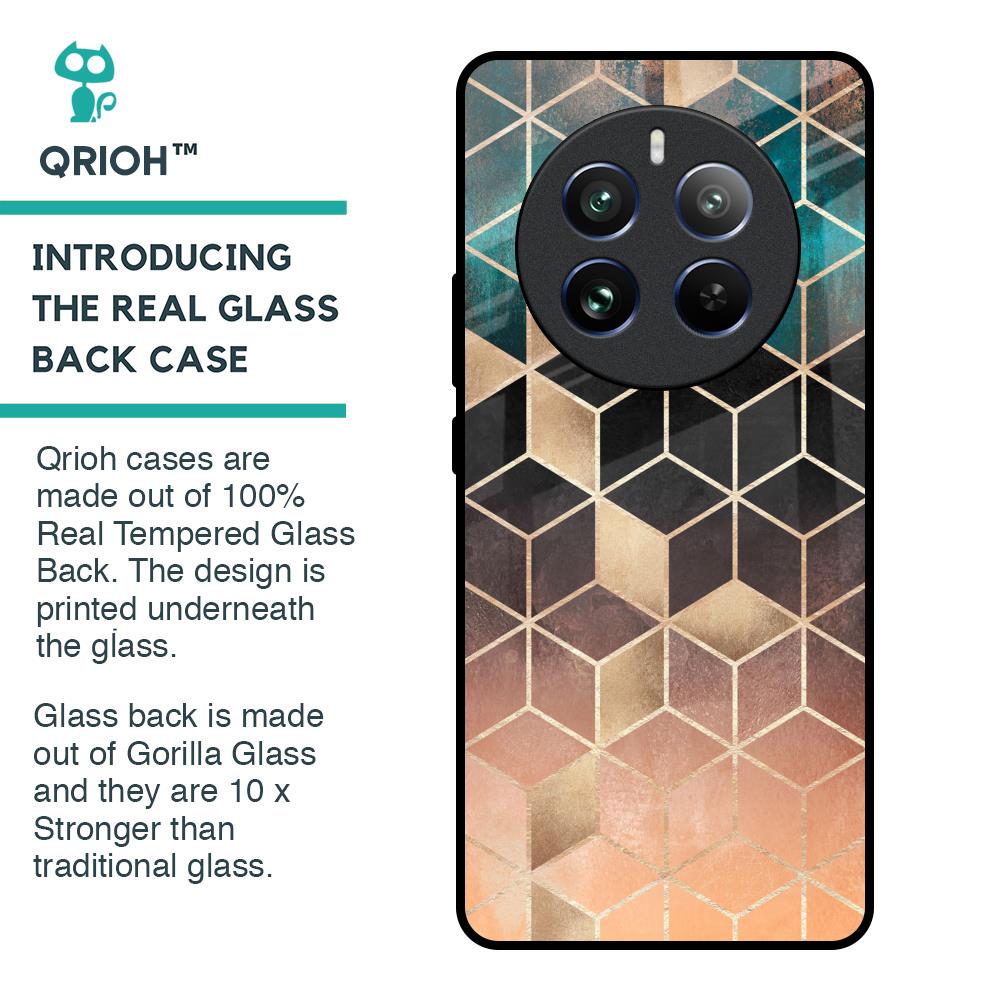 Bronze Texture Glass Case for Realme 12 Pro Plus 5G