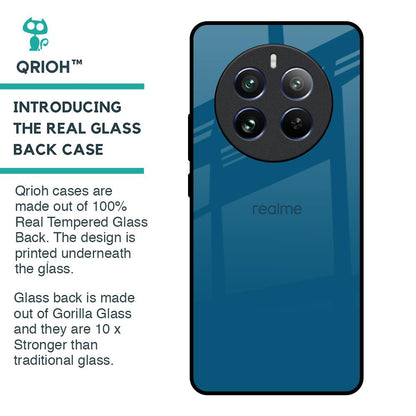 Cobalt Blue Glass Case for Realme 12 Pro Plus 5G
