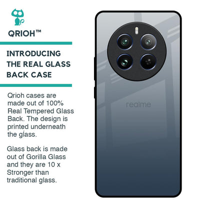 Smokey Grey Color Glass Case For Realme 12 Pro Plus 5G